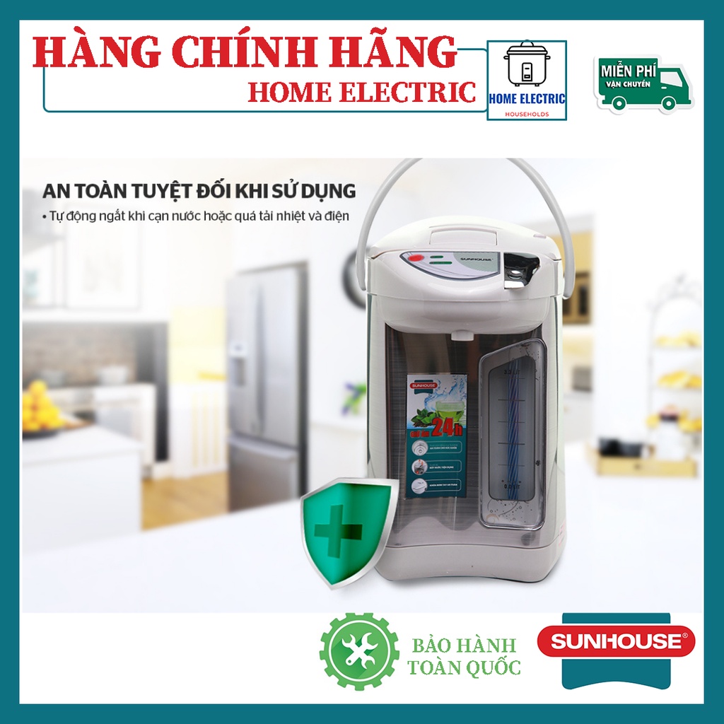 BÌNH THỦY ĐIỆN 3.3 L SUNHOUSE SHD1533 BẢO HÀNH CHÍNH HÃNG TOÀN QUỐC 12 THÁNG