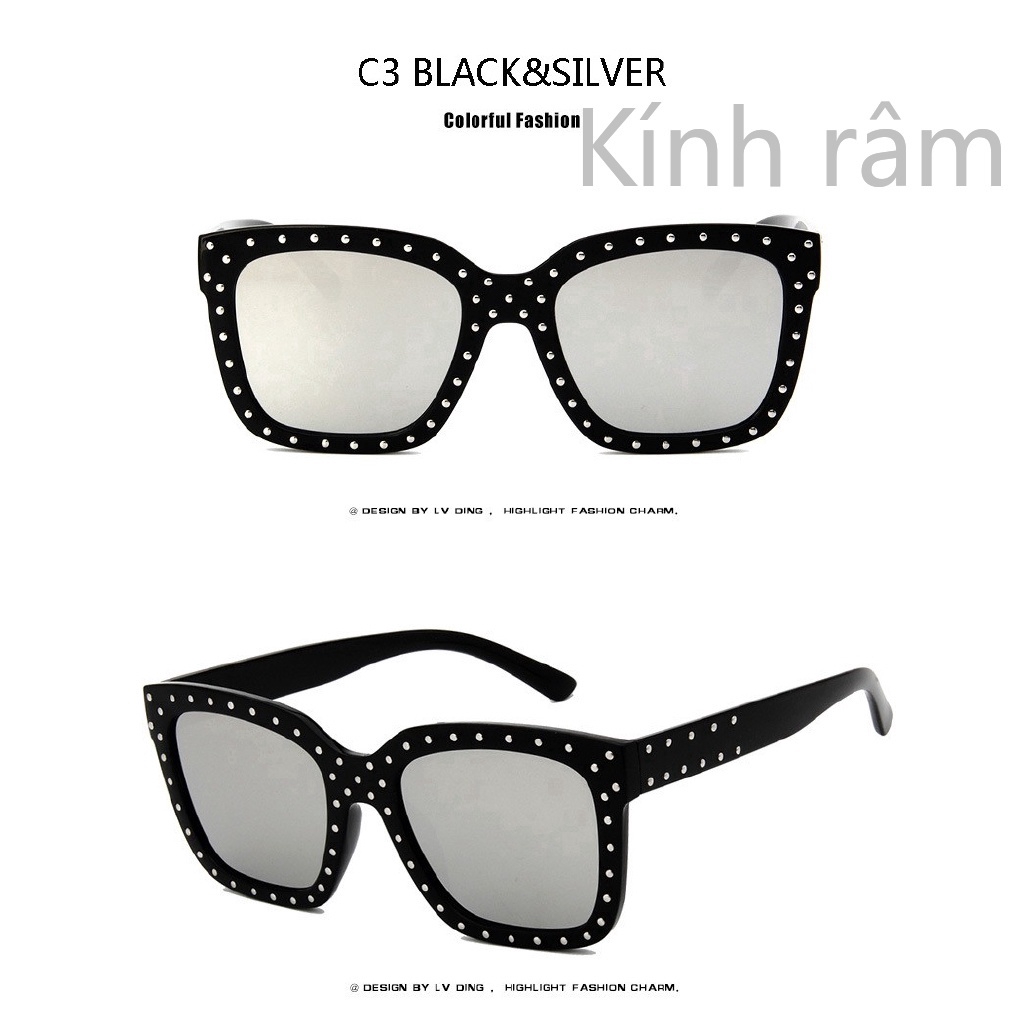 Kính mát đinh tán phong cách cổ điển dành cho nữ