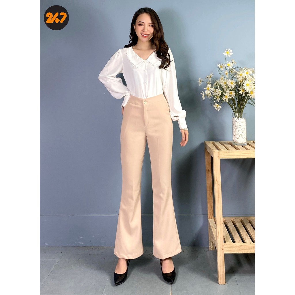 Quần Tây Nữ Ống Loe Ống Vẩy Cạp  cao công sở đẹp | BigBuy360 - bigbuy360.vn