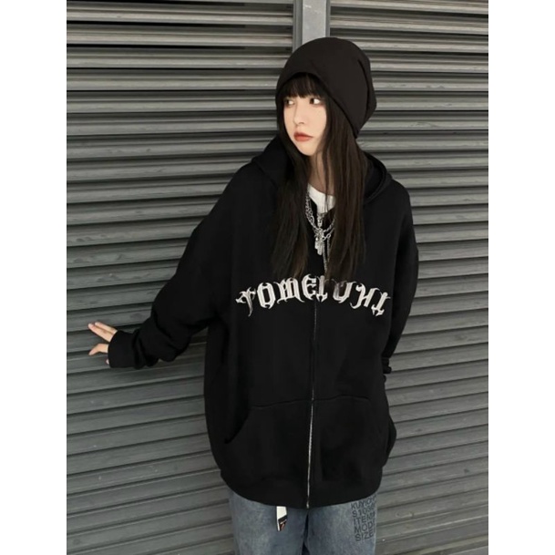 Áo khoác Hoodie In Chữ Nhiều Màu Nữ  FREESHIP  Jacket from rộng unisex có mũ cá tính