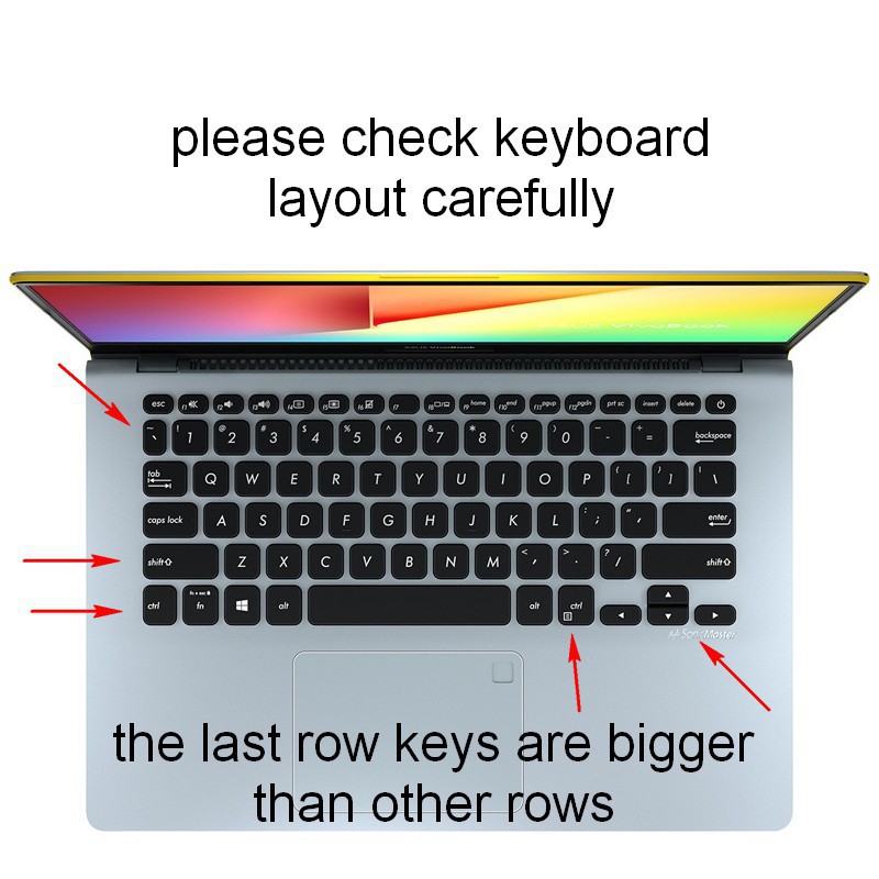 Tấm phủ bàn phím laptop cho Asus Vivobook 14 tp412fa Flip S14 S430UN S4300 14'' Inch