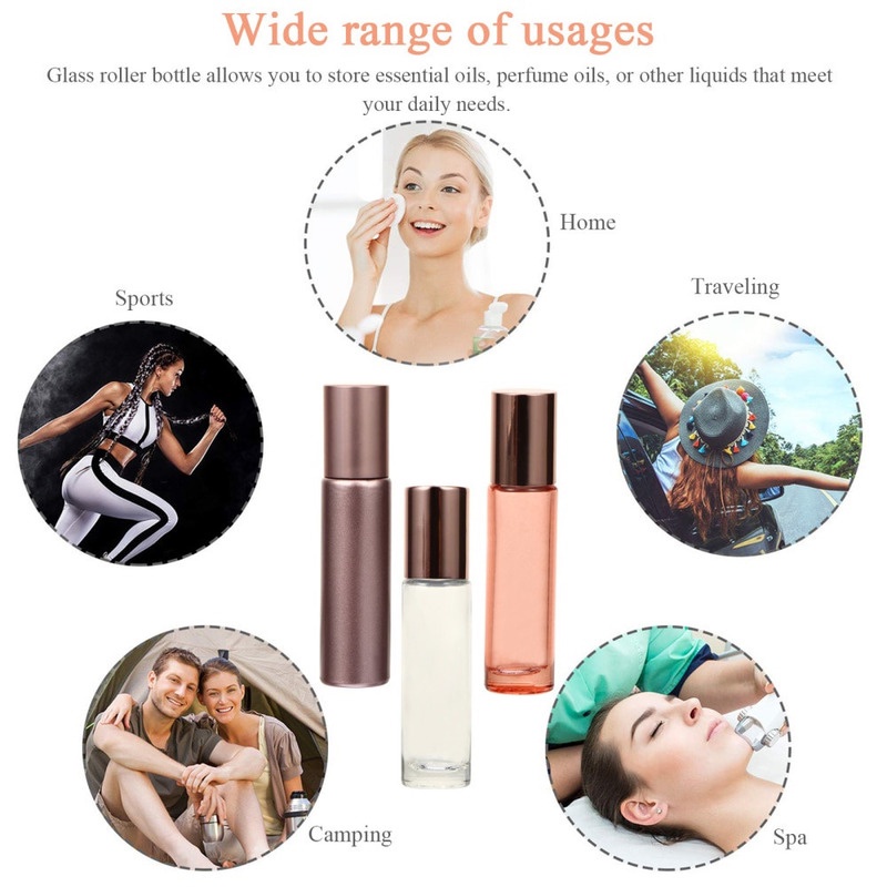 Chai đựng nước hoa dạng lăn 5ml chống rò rỉ tiện dùng