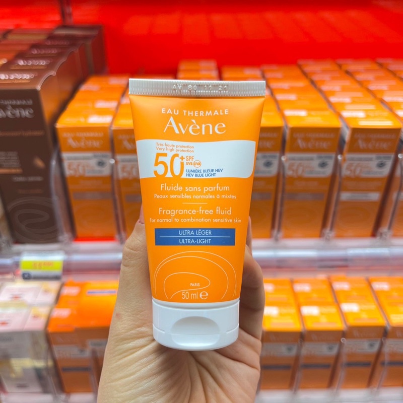 Kem chống nắng Avene Cleanance da dầu mụn / Avene Fluid da thường, hỗn hợp