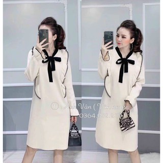 Váy Len Bầu Freesize Mùa đông đẹp sang chảnh