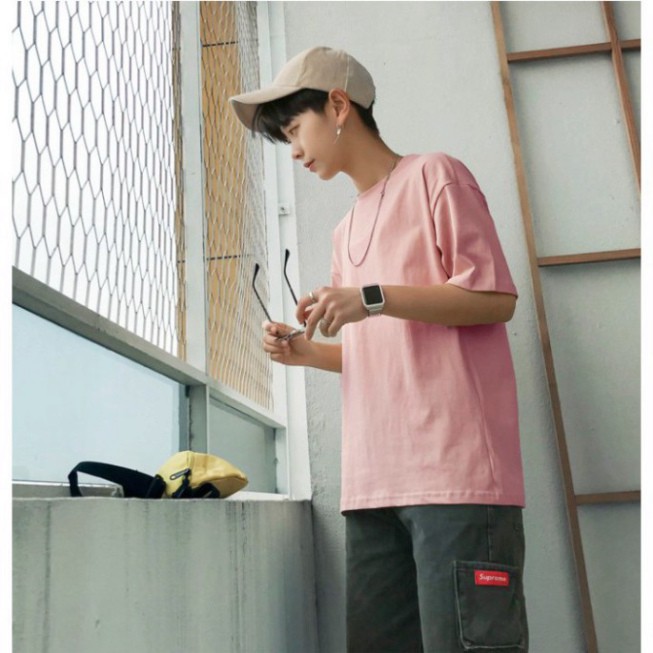 Áo Thun Tay Lỡ Unisex Trơn Nhiều Màu Siêu Hot | BigBuy360 - bigbuy360.vn