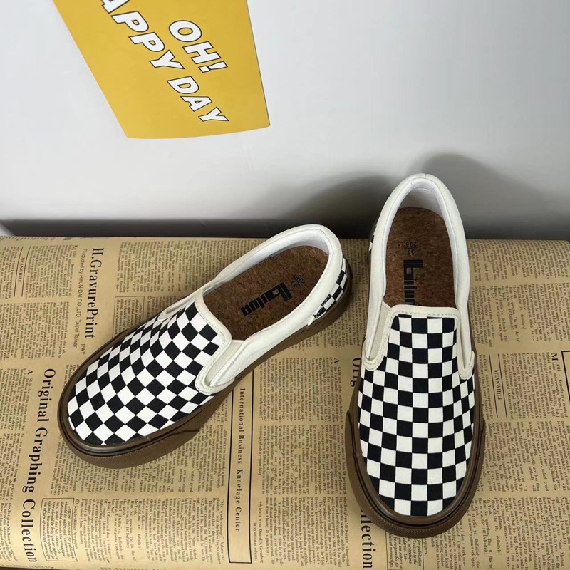 Giày Slip thời trang Đen nâu mẫu mới thu đông 2022