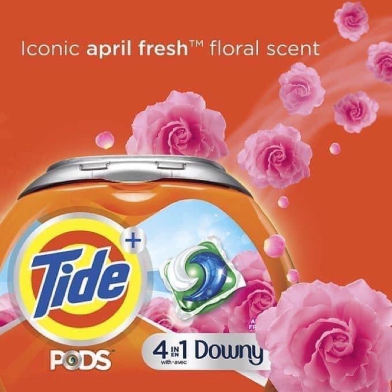 - Viên giặt Tide Pods Downy/ Oxi hộp 104 viên
