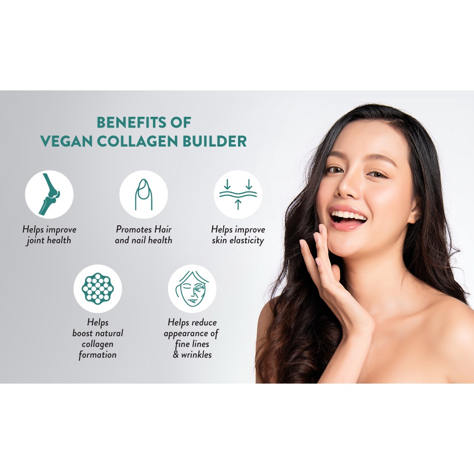 Viên uống Collagen Thuần Chay Úc - Swisse Beauty Vegan Collagen Builder 30 Tablets - xóa mờ thâm sẹo mụn đẹp da