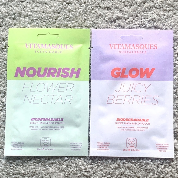Set 2 Mặt nạ VITAMASQUES NOURISH &amp; GLOW Face Mask Set 10$