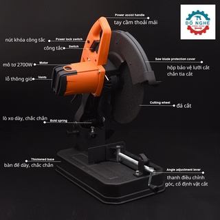Máy cắt sắt công suất lớn 2700W