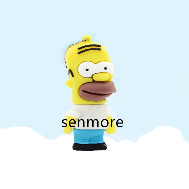 Usb 128G Có Đèn flash Họa Tiết Hoạt Hình Dễ Thương Cho Điện Thoại / Máy Tính