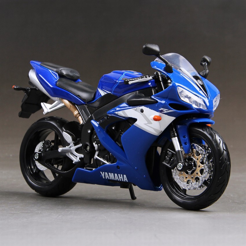 Xe Mô Hình Moto Yamaha Yzf- R1 Tỉ Lệ 1:12 - Maisto - Xanh - 8735.1