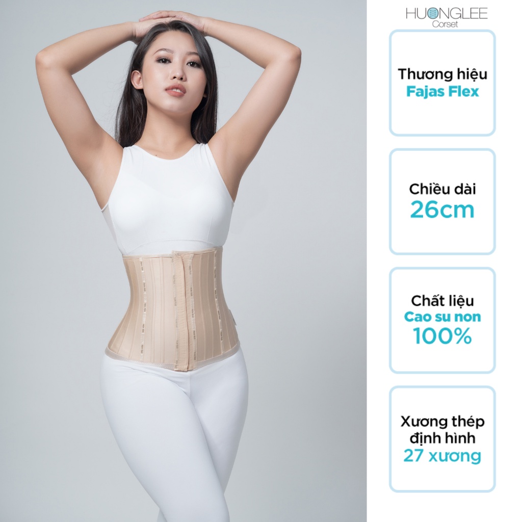 [HUONGLEE Corset] Đai Gen Nịt Bụng Latex Fajas Flex 102 Chuẩn Chính Hãng Colombia