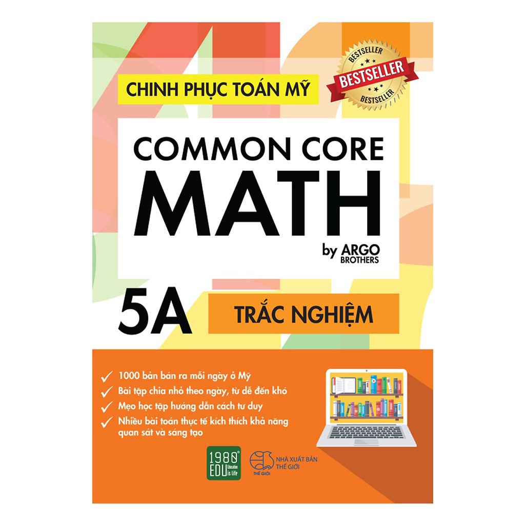 Sách - Common Core Math-Chinh phục Toán Mỹ 5A (Xả Kho)