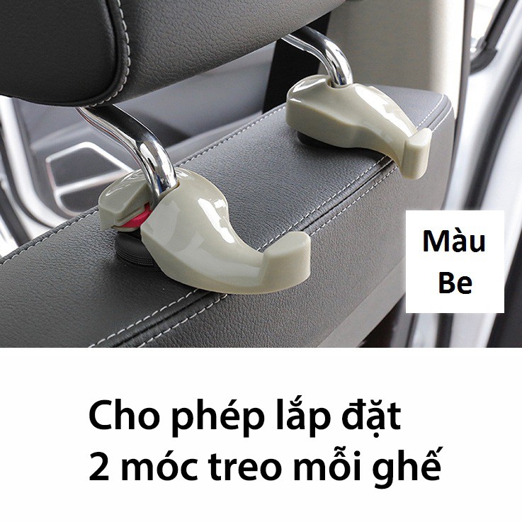 Cặp Móc Treo Đồ Sau Ghế Ô Tô Hình Số 9