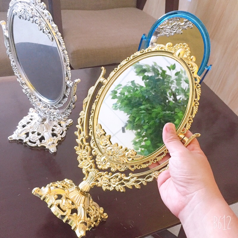 Gương để bàn nữ hoàng  2 măt có phóng x3 loại dày cao cấp 2