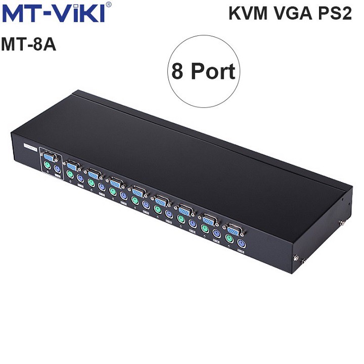 Bộ Switch KVM 8 port 8 CPU ra 1 màn hình chính hãng MT-Viki