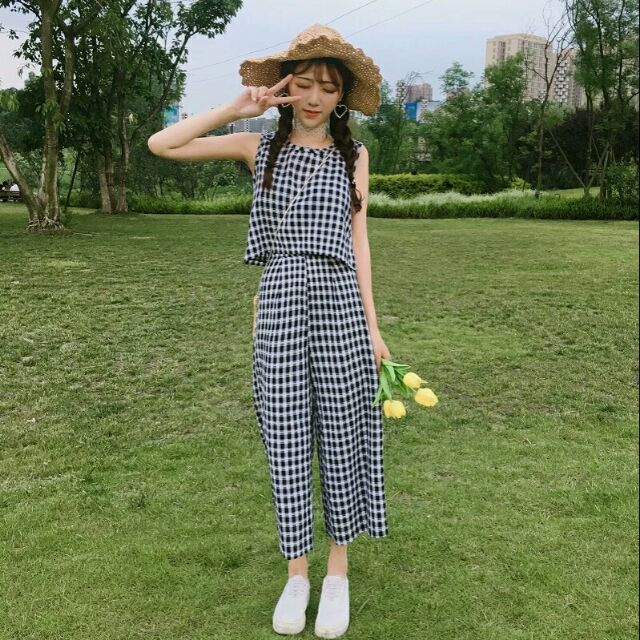 Set áo quần sọc