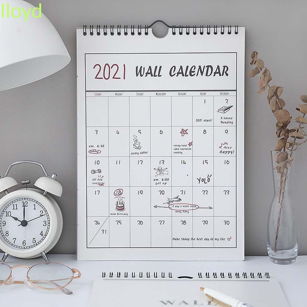 Lịch treo tường 2022 ghi chú lên kế hoạch trong văn phòng