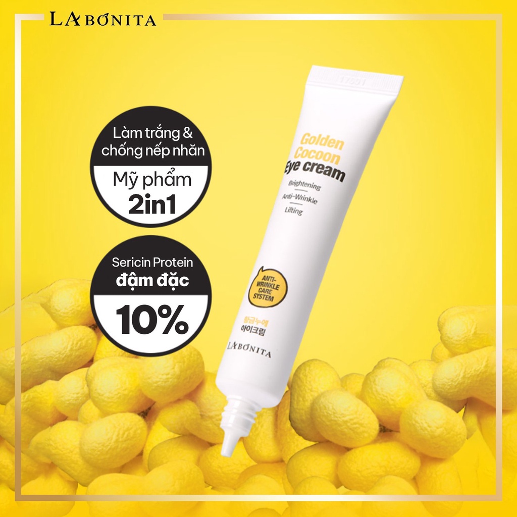 Kem dưỡng mắt - LA BONITA Golden Cocoon Eye Cream 30ml