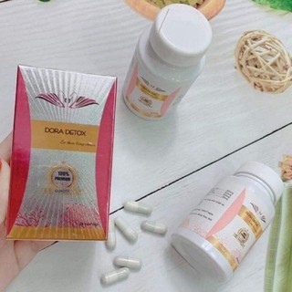 Viên Giảm Cân Dora detox VIP 28 viên + Gel tan mỡ