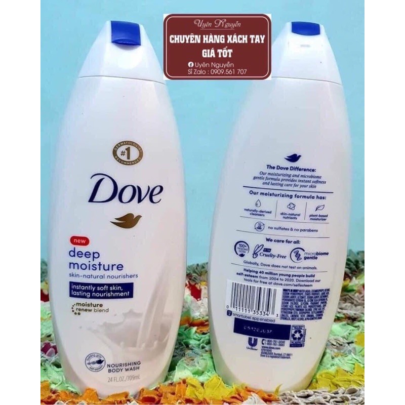 SỮA TẮM DOVE NUTRIUM MOISTURE  709ml CỦA MỸ