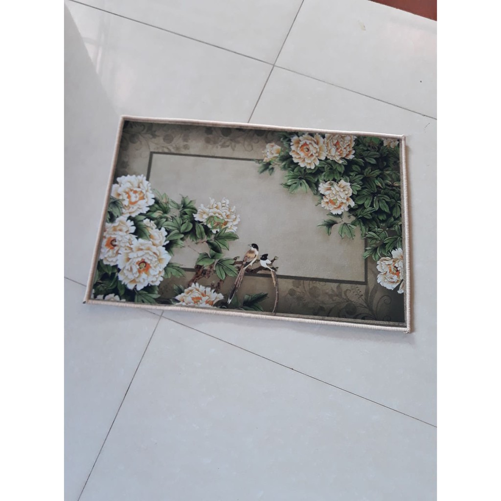 THẢM LAU CHÂN HỌA TIẾT  CHỐNG TRƠN TRƯỢT( kích thước 40-60cm)