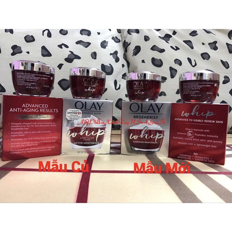 Kem Dưỡng Chống Lão Hóa Olay Regenerist Whip Active Moisturizer 48g Nhập khẩu USA