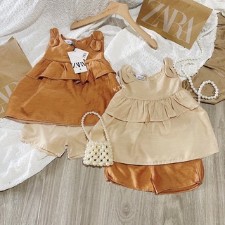 Set 2 bộ nâu be dành cho bé