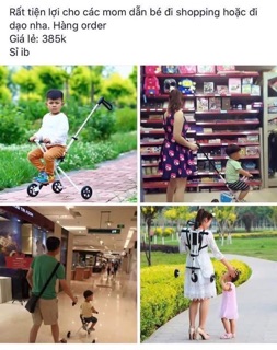 Xe đẩy siêu thị gấp gọn đa tiện dụng
