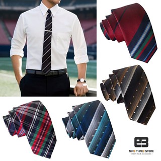 Cà vạt nam kẻ caro thời trang bản 6cm - cavat nam chất lượng cao