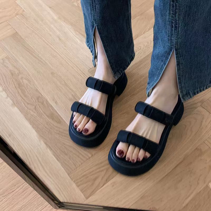 Dép sandal ATIKOTA hở ngón đế dày chống trượt thoải mái thời trang đi biển cho nữ
