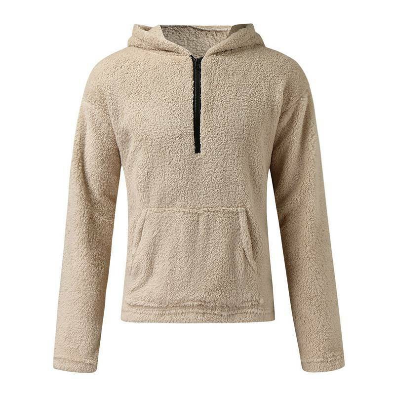 Áo khoác hoodie lông cừu giữ ấm dành cho phái mạnh | BigBuy360 - bigbuy360.vn