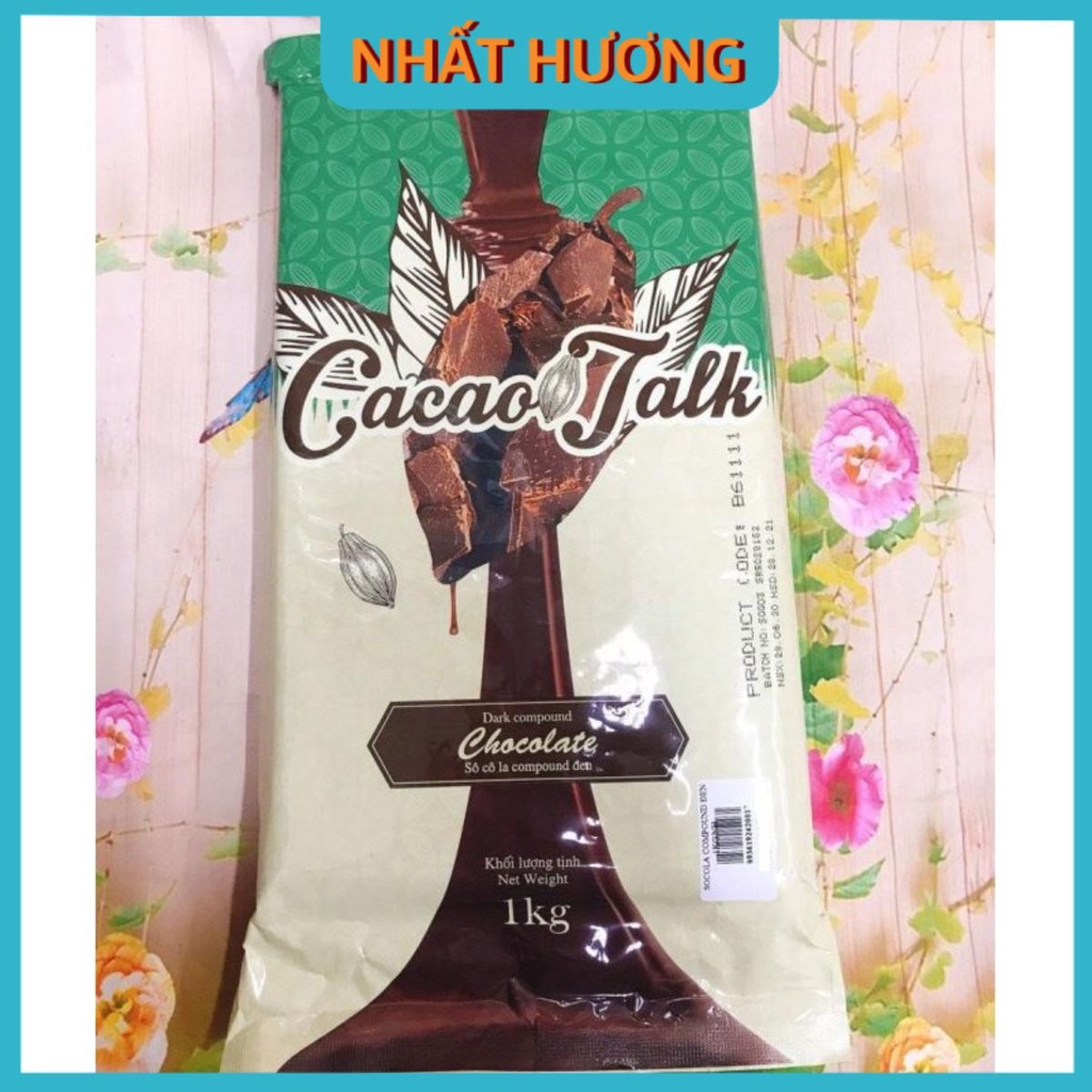 Sô Cô La Compound Đen Dạng Khối Cacao Talk 1kg