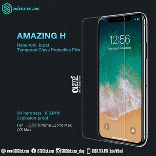 KÍNH CƯỜNG LỰC IPHONE XS MAX NILLKIN AMAZING H CHÍNH HÃNG [NEW SALEOFF]