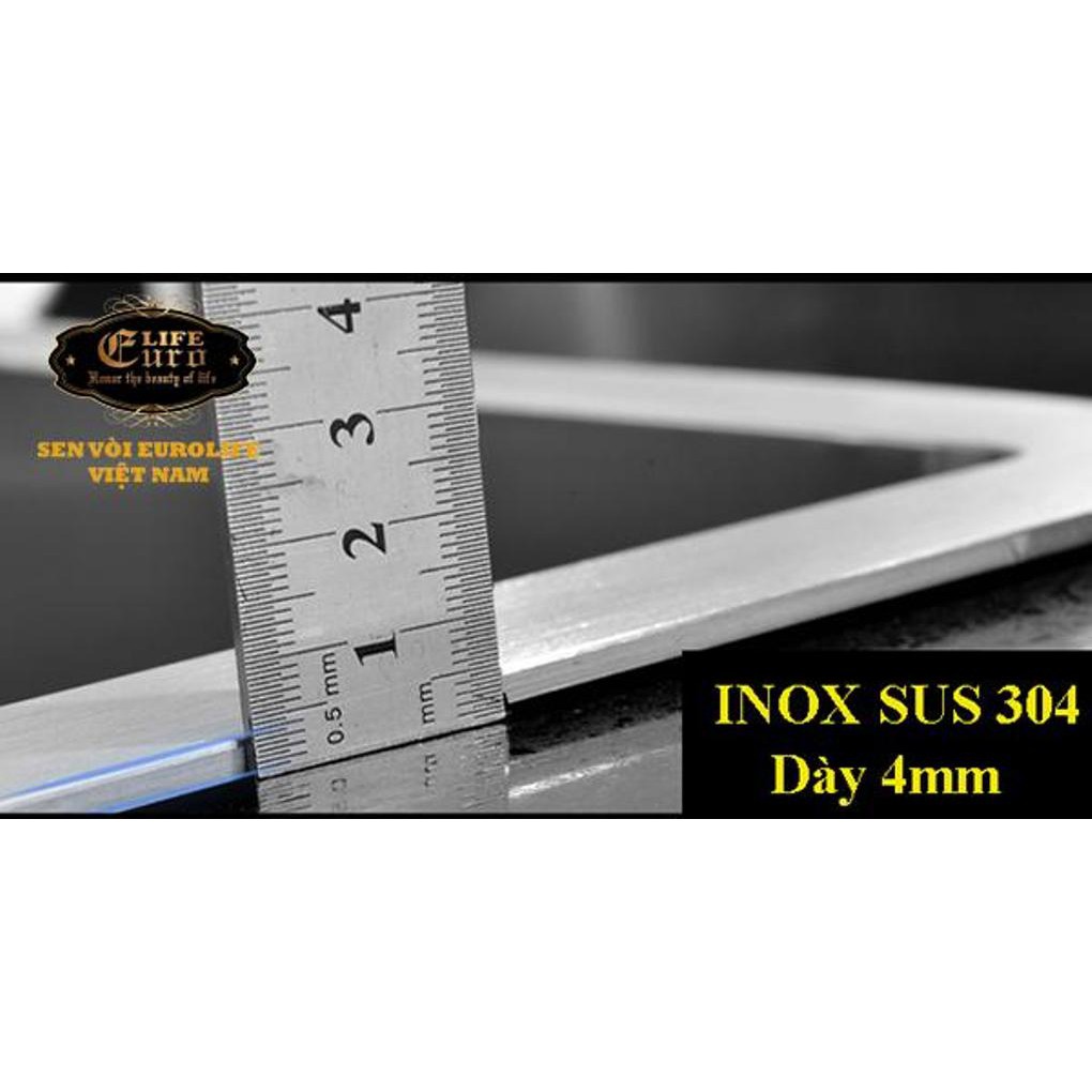 Chậu rửa chén Handmade Inox SUS 304 Eurolife EL-HM8245