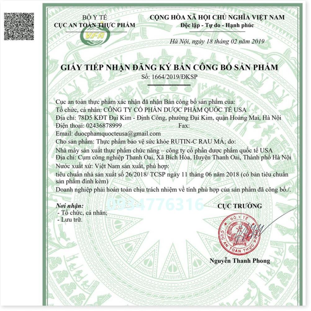 ✅ Rutin C Rau má hết chảy máu chân răng, nhiệt miệng, dãn tĩnh mạch