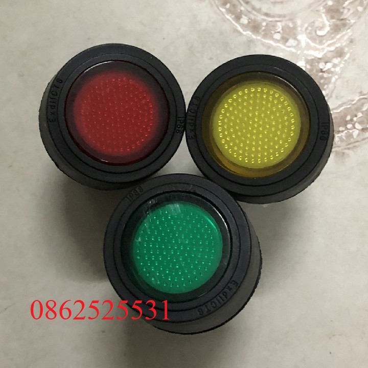 Đèn báo pha chống nổ Xanh, đỏ, vàng