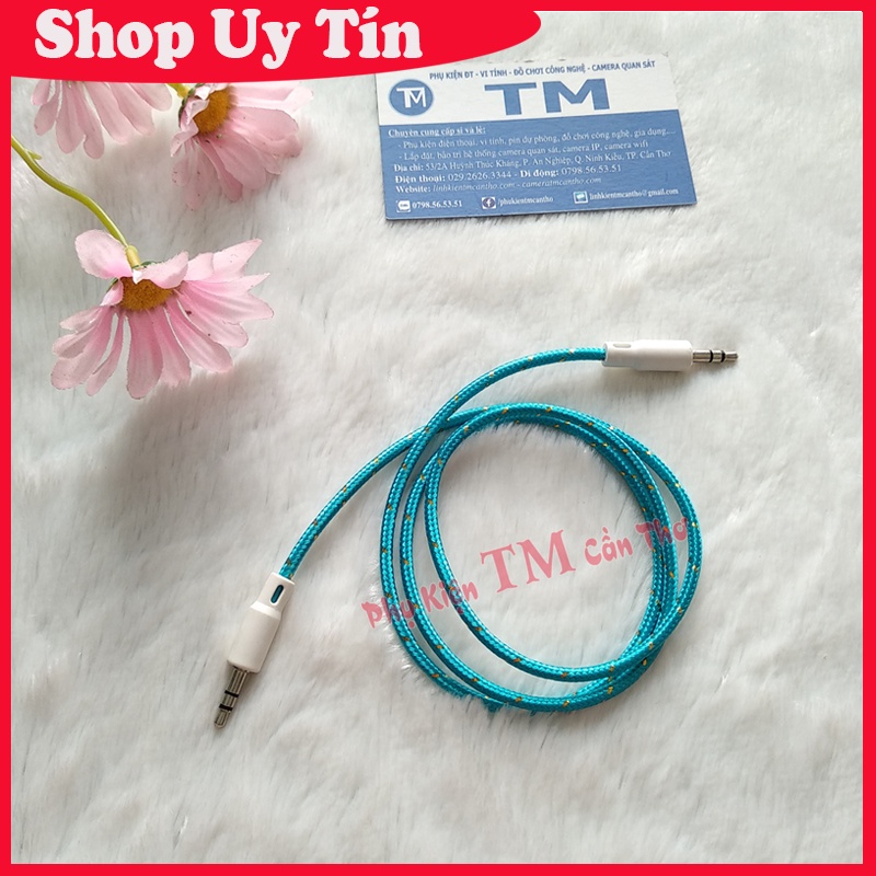 Cáp âm thanh 2 đầu 3.5mm dây dù dài 1m