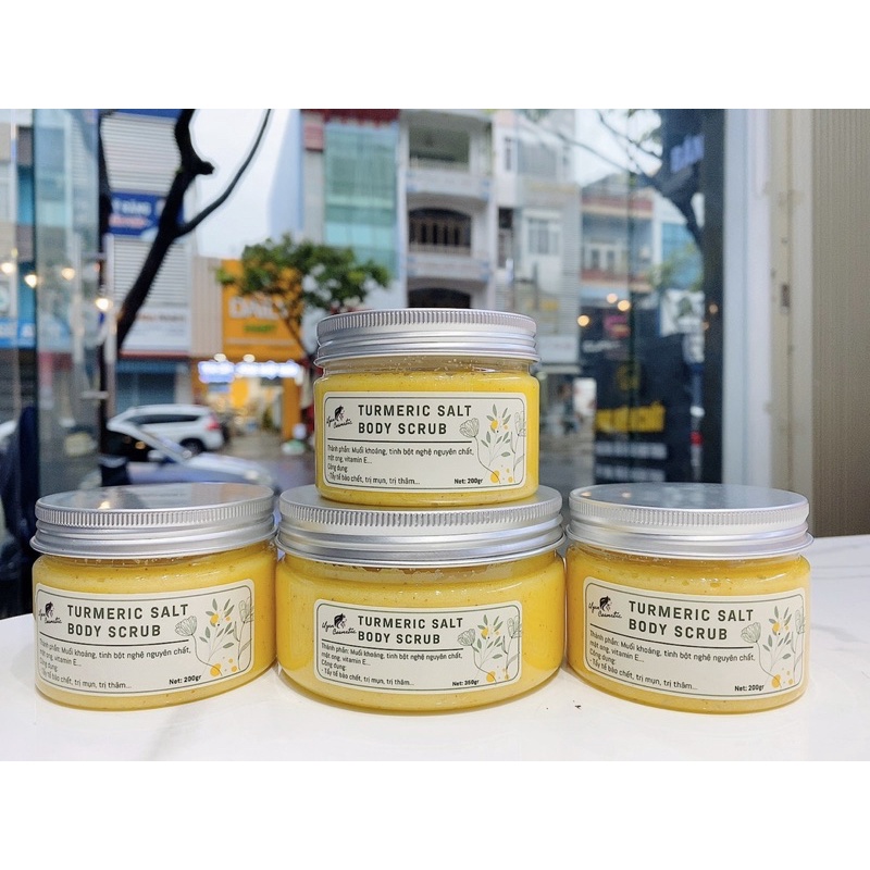 Muối Nghệ Tẩy Tế Bào Trắng Da Cao Cấp HM