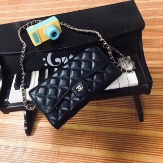 Ví chanel trần chỉ fullbox