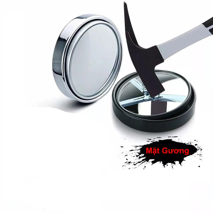 Gương Cầu Lồi Ô Tô Gắn Kính Hậu Có Viền Xoay 360 Xóa Điểm Mù | BigBuy360 - bigbuy360.vn