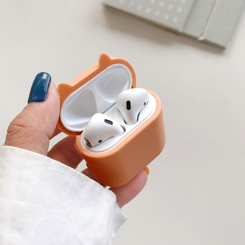 Bao airpod  Vỏ tai nghe airpod hình chú có corgi ngộ nghĩnh ,  airpod 1, 2, pro ( hàng cao cấp loại xịn dầy dặn )