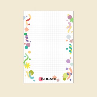 GIẤY GHI BÀI A5 HOẠ TIẾT PHÁO GIẤY CONFETTI