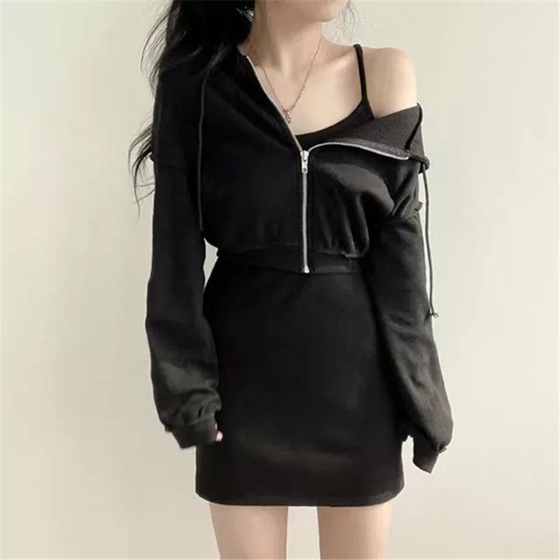 Set Đồ Thể Thao Hai Món Phong Cách Hàn Quốc Thời Trang Xuân Thu Cho Nữ