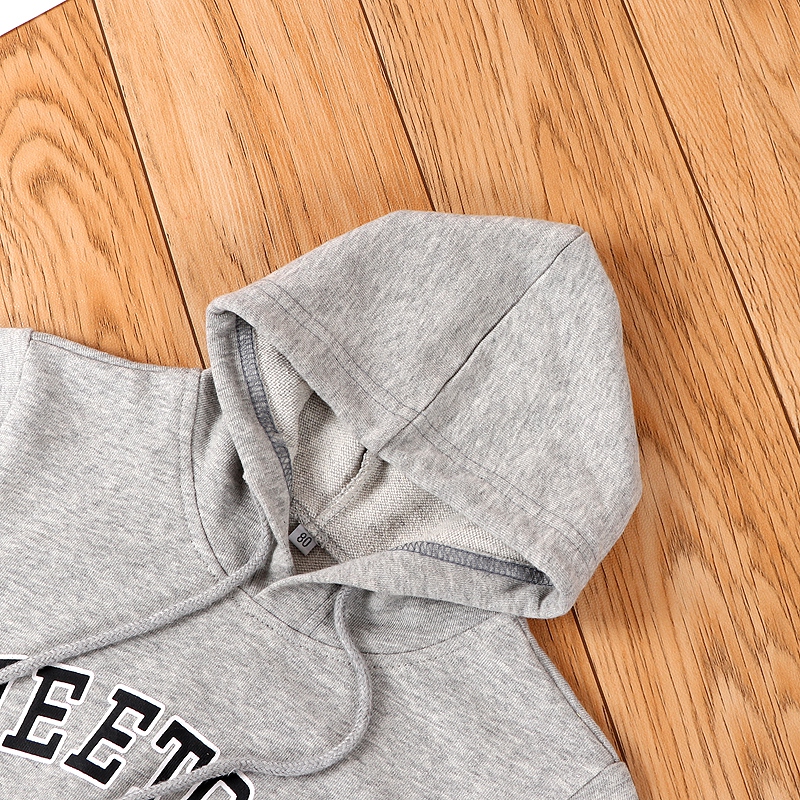 Áo Hoodie In Chữ Phong Cách Hàn Quốc Cho Bé Gái