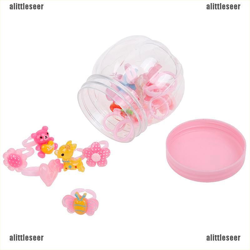 Set 20 Nhẫn Nhựa Resin Cho Bé Gái