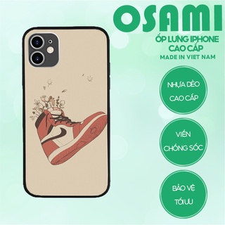  Ốp lưng in hình nike air jordan nở hoa về trời OSAMI cho Iphone 6 7 8 x xr xs 11 12 13 plus promax mini NIKPOD00160 
