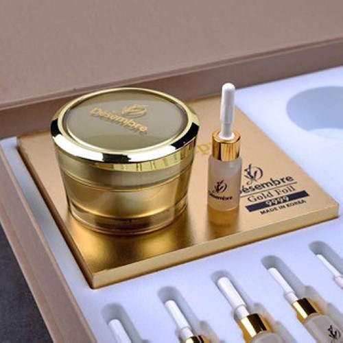 BỘ MẶT NẠ VÀNG LÁ 24K GOLD THERAPY LUXURY DESEMBRE HÀN QUỐC