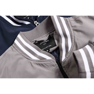khoác bomber trần bông mango